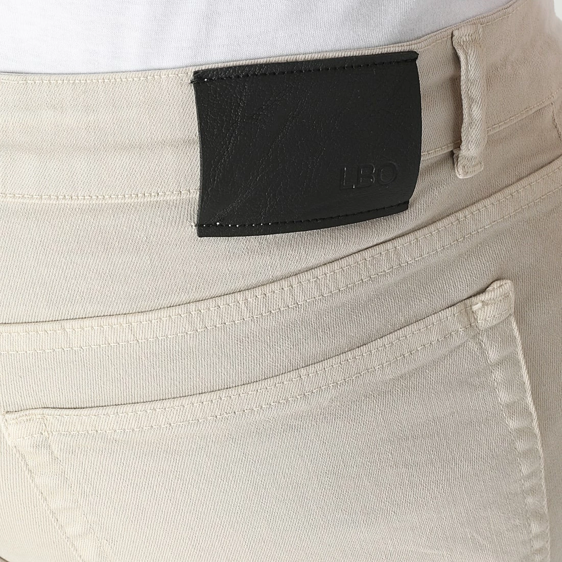 Acheter ⌛ Short Jean Skinny Fit 2218 Denim Beige de LBO 🧨 4 Acheter ⌛ Short Jean Skinny Fit 2218 Denim Beige de LBO 🧨 – Image 2