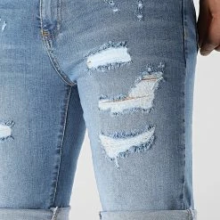 Meilleure affaire 😍 Short Jean Skinny Fit Avec Dechirures 2251 Bleu Clair Denim de LBO ❤️ 7 Meilleure affaire 😍 Short Jean Skinny Fit Avec Dechirures 2251 Bleu Clair Denim de LBO ❤️ -France LBO Soldes Boutique lbo 307061 FAB SHALBO 2251 20220421T135504 02