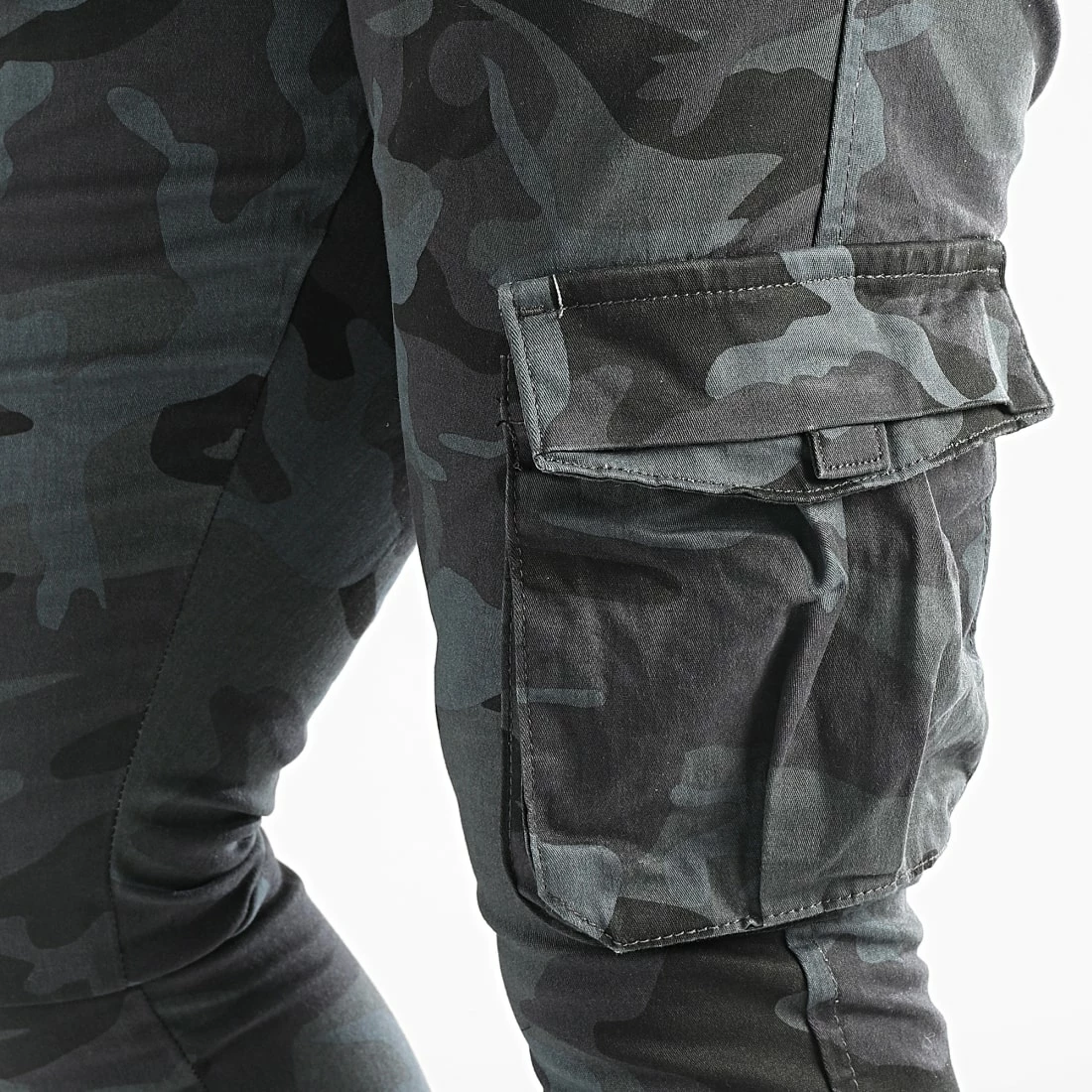 Acheter 🌟 Pantalon Cargo Super Skinny Cargo 2090 Gris Anthracite Camouflage de LBO 😀 4 Acheter 🌟 Pantalon Cargo Super Skinny Cargo 2090 Gris Anthracite Camouflage de LBO 😀 – Image 2
