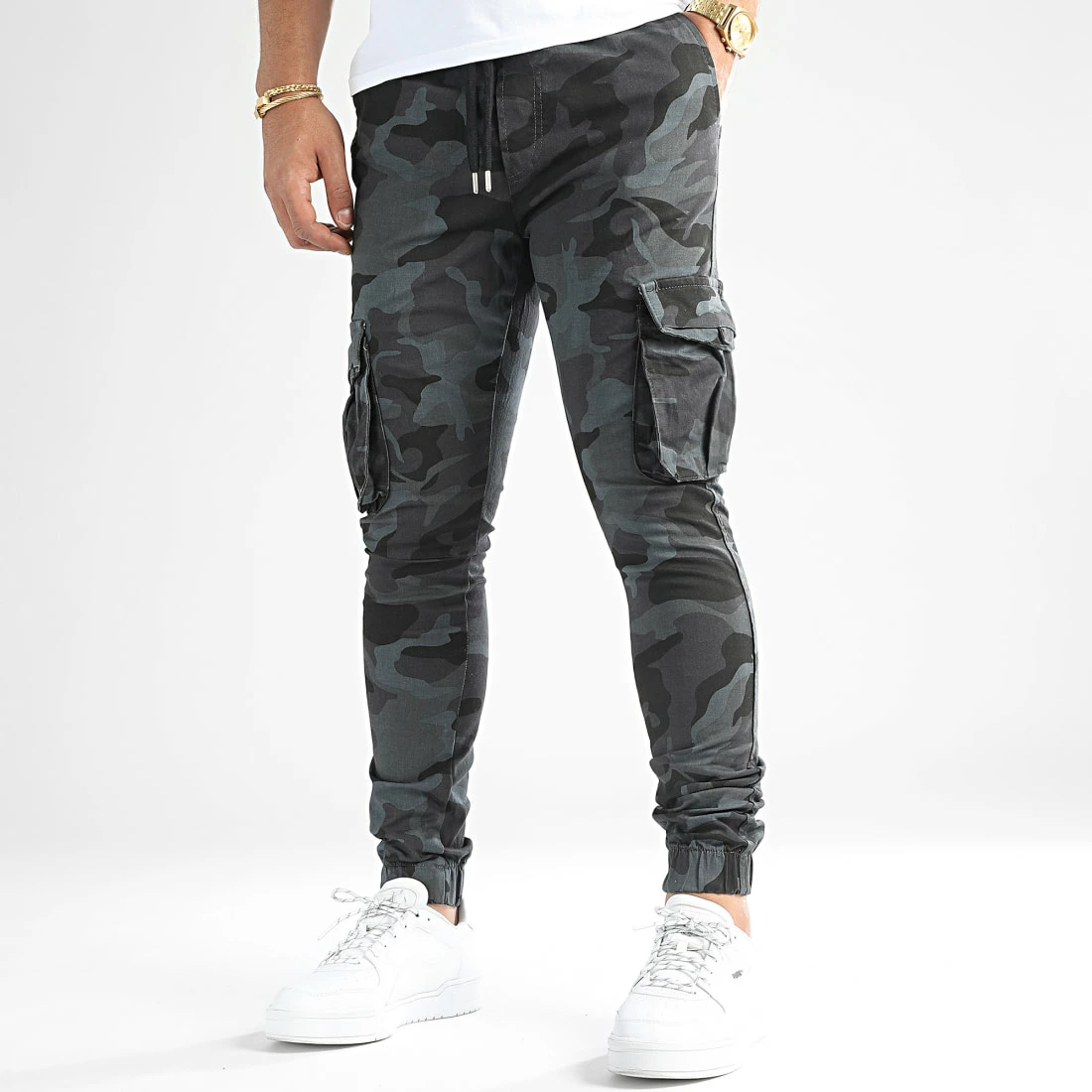 Acheter 🌟 Pantalon Cargo Super Skinny Cargo 2090 Gris Anthracite Camouflage de LBO 😀 5 Acheter 🌟 Pantalon Cargo Super Skinny Cargo 2090 Gris Anthracite Camouflage de LBO 😀 – Image 3