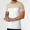 Remise 🥰 Tee 👕 Shirt Poche 2405 Blanc Beige de LBO 🛒