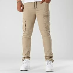 Bon marché 🔔 Pantalon Cargo 2369 Beige de LBO 💯 -France LBO Soldes Boutique lbo 311386 FAB SHALBO 2369 20220513T145441 05