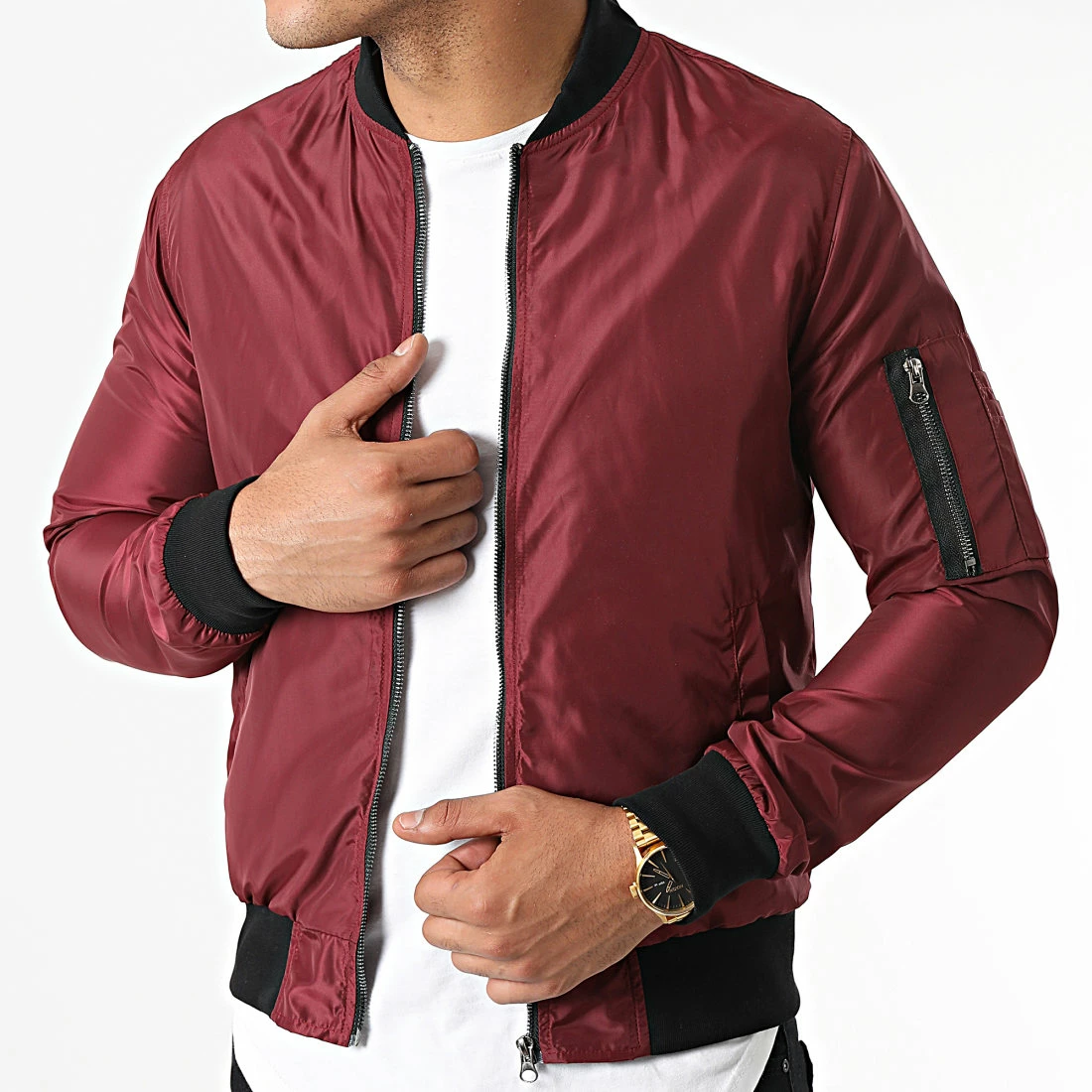 Bon marché 👏 Veste Bomber 0060 Bordeaux de LBO 🎉 3 Bon marché 👏 Veste Bomber 0060 Bordeaux de LBO 🎉