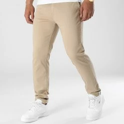 Meilleure vente 🌟 Pantalon Chino Regular 2378 Beige de LBO ✔️ -France LBO Soldes Boutique lbo 313695 FAB SHALBO 2378 20220505T155232 03