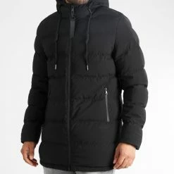 Budget 🤩 Doudoune Longue Explorer 0035 Noir de LBO 😀