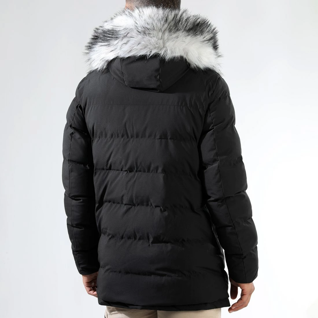 Grosses soldes 🎁 Doudoune Longue Explorer Avec Fourrure Grise 0037 Noir de LBO 🛒 6 Grosses soldes 🎁 Doudoune Longue Explorer Avec Fourrure Grise 0037 Noir de LBO 🛒 – Image 4