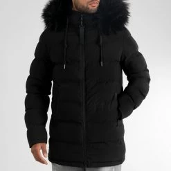 De gros ✔️ Doudoune Longue Explorer Avec Fourrure Noire 0038 Noir de LBO 🤩 -France LBO Soldes Boutique lbo 314197 LBO 1070510 0038 20221107T090740 03