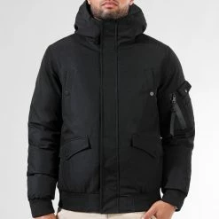 Sortie 🎉 Parka Courte Platinium 0039 Noir de LBO 😍 -France LBO Soldes Boutique lbo 314201 FAB LBO 1070510 0039 20221005T104309 03