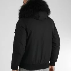 Grosses soldes 😀 Parka Courte Platinium Avec Fourrure Noire 0042 Noir de LBO 💯 -France LBO Soldes Boutique lbo 314206 FAB LBO 1070510 0042 20221104T123847 04