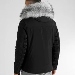 Grosses soldes ⭐ Doudoune Light Puff Avec Fourrure Grise 0056 Noir de LBO 🔔 -France LBO Soldes Boutique lbo 314226 FAB LBO 1070510 0056 20221107T090624 04