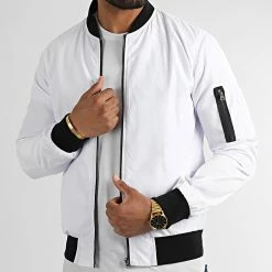 Budget 👏 Veste Bomber 0059 Blanc de LBO 🛒