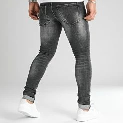Top 10 🎁 Jean Skinny Fit Avec Déchirures 0046 Denim Noir de LBO 💯 -France LBO Soldes Boutique lbo 317673 FAB LBO 1070318 0046 20220825T154955 04