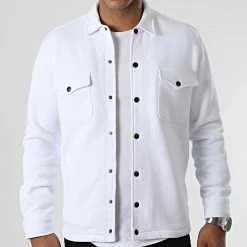 Sortie 🌟 Surchemise Unie 2491 Blanc de LBO ⌛