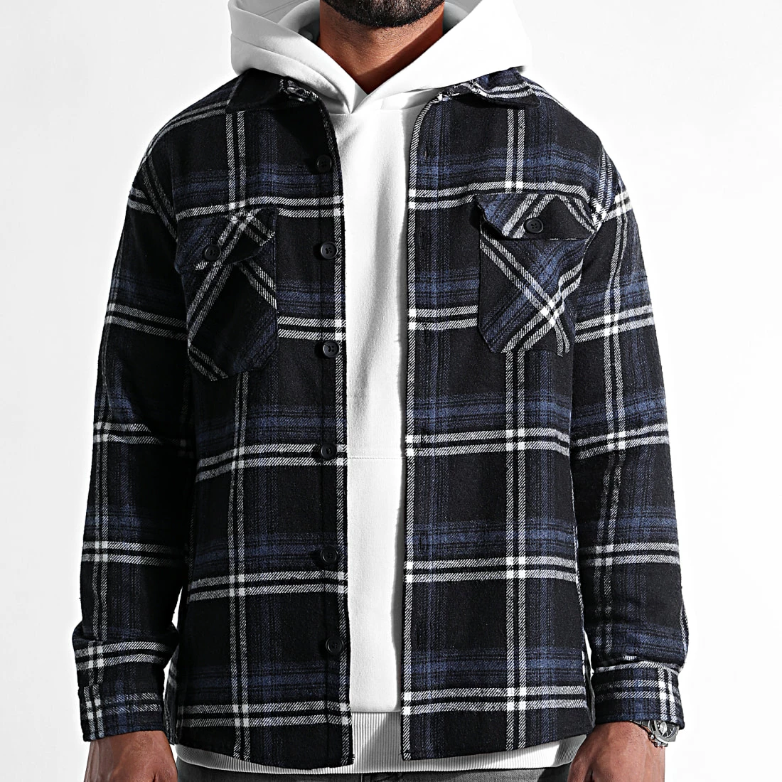 Top 10 😉 Surchemise A Carreaux 2486 Noir Bleu Marine de LBO ❤️ 3 Top 10 😉 Surchemise A Carreaux 2486 Noir Bleu Marine de LBO ❤️