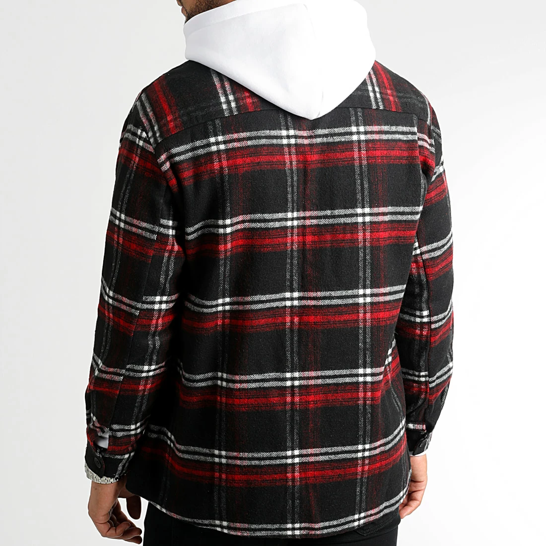 Promo ⭐ Surchemise A Carreaux 2488 Noir Rouge de LBO 🥰 6 Promo ⭐ Surchemise A Carreaux 2488 Noir Rouge de LBO 🥰 – Image 4
