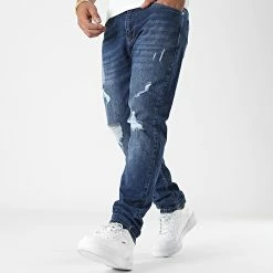 Bon marché ⌛ Jean Regular Fit 2479 Bleu Denim Foncé de LBO 🌟 -France LBO Soldes Boutique lbo 318106 SHALBO 2479 20220624T140015 03