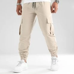 Budget 😀 Pantalon Cargo Avec Poches 0171 Beige de LBO ✨