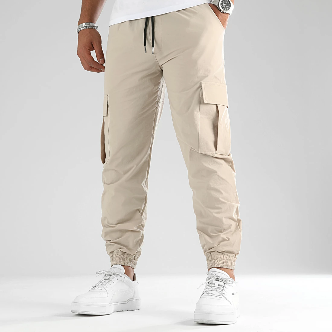 Budget 😀 Pantalon Cargo Avec Poches 0171 Beige de LBO ✨ 5 Budget 😀 Pantalon Cargo Avec Poches 0171 Beige de LBO ✨ – Image 3