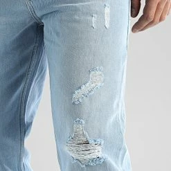 Le moins cher ⌛ Jean Relaxed Fit Avec Destroy 2506 Bleu Denim Wash de LBO 🥰 -France LBO Soldes Boutique lbo 319970 SHALBO 2506 20220812T144929 02