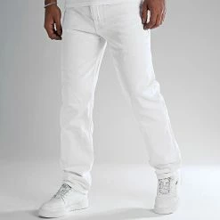 Meilleur prix 🔥 Jean Relaxed Fit 2510 Denim Blanc de LBO 😉 -France LBO Soldes Boutique lbo 319976 SHALBO 2510 20220919T152754 04