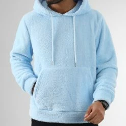 De gros 🤩 Sweat Capuche Mouton 0237 Bleu Clair de LBO 😍