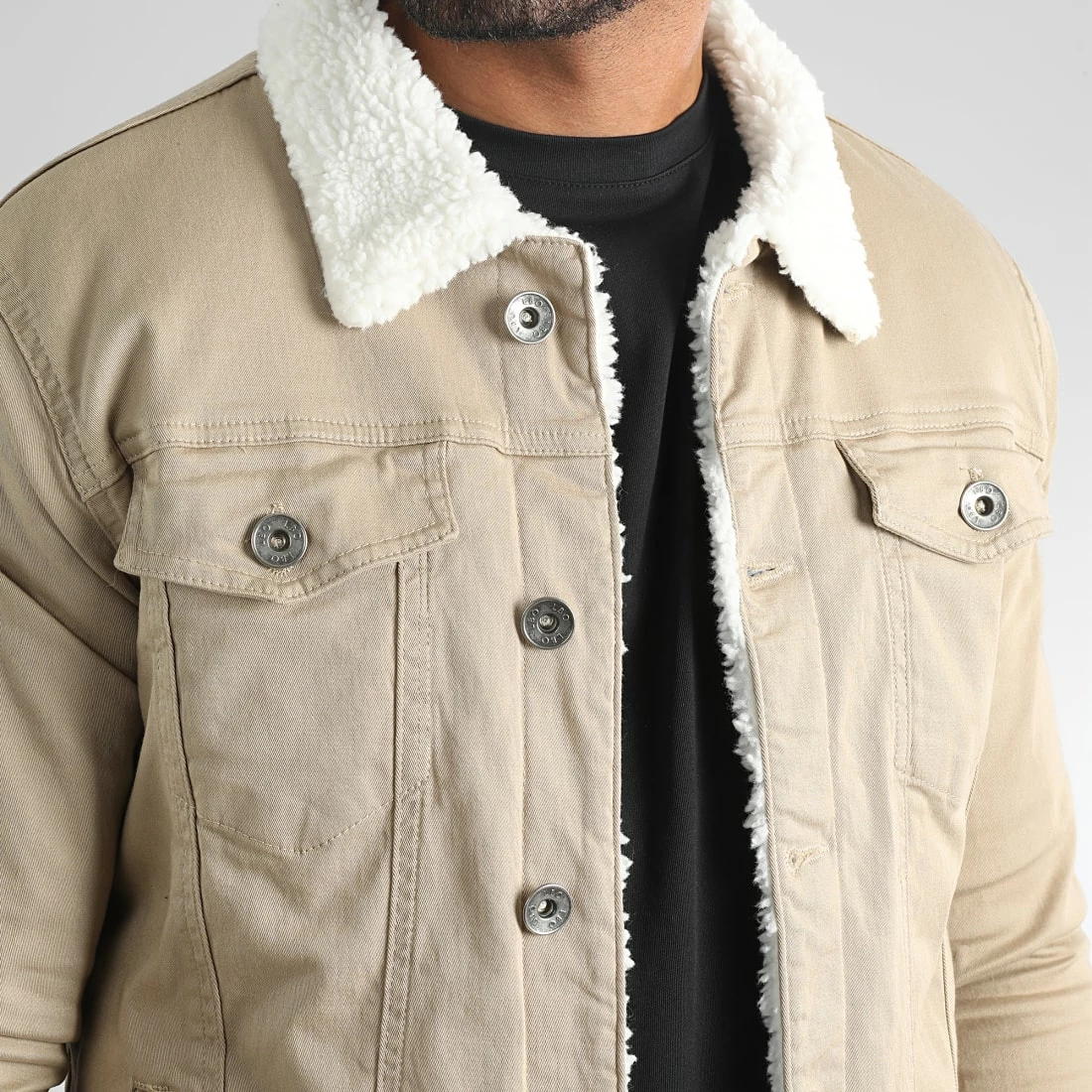 Top 10 🤩 Veste Jean Interieur Mouton 1880 Denim Beige de LBO 🔔 4 Top 10 🤩 Veste Jean Interieur Mouton 1880 Denim Beige de LBO 🔔 – Image 2