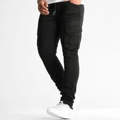 Bon marché 🔔 Pantalon Cargo 2544 Noir de LBO 🎁 -France LBO Soldes Boutique lbo 322486 SHALBO 2544 20220914T155805 01