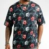 Meilleure vente 🔔 Tee 👚 Shirt Oversize Large Imprimé 2584 Floral Noir de LBO 😍 -France LBO Soldes Boutique lbo 323533 SHALBO 2584 20220718T145241 01
