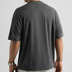 Tout neuf ✨ Tee 👕 Shirt Poche Oversize Large Bicolore 2594 Blanc Gris de LBO 🛒 -France LBO Soldes Boutique lbo 324199 SHALBO 2594 20221103T121646 04