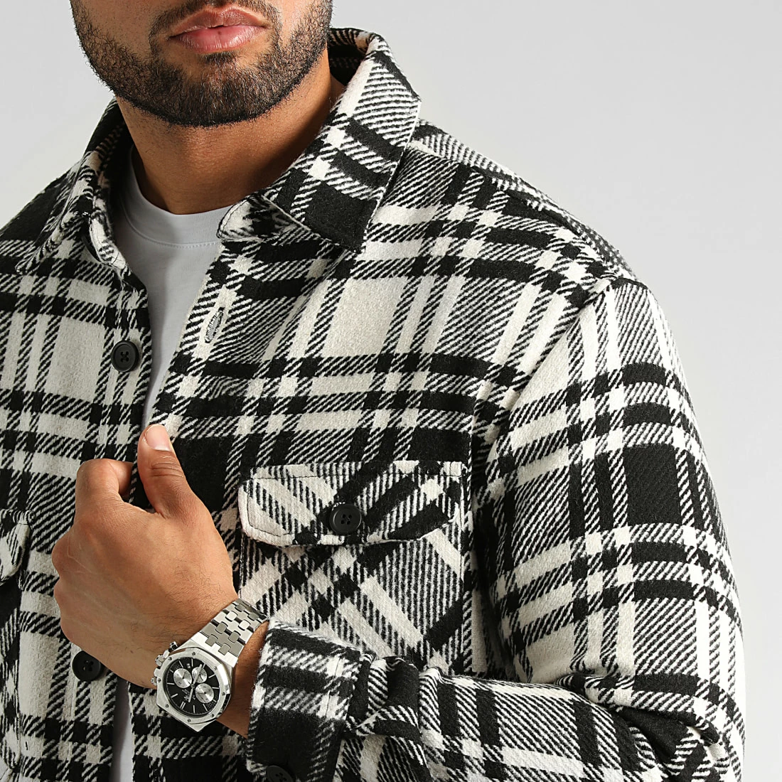Les meilleures critiques de ⌛ Surchemise A Carreaux 2598 Noir Blanc de LBO 😍 4 Les meilleures critiques de ⌛ Surchemise A Carreaux 2598 Noir Blanc de LBO 😍 – Image 2
