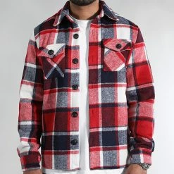 Nouveau 💯 Surchemise A Carreaux 0102 Bleu Marine Blanc Rouge de LBO 👍 9 Nouveau 💯 Surchemise A Carreaux 0102 Bleu Marine Blanc Rouge de LBO 👍 -France LBO Soldes Boutique lbo 326676 LBO 1070318 0102 20220817T151517 03