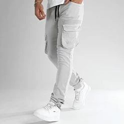 Grosses soldes 🤩 Pantalon Cargo 2439 Gris Clair de LBO 😍