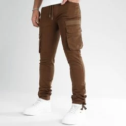 Remise 😀 Pantalon Cargo 2648 Marron de LBO ⌛ -France LBO Soldes Boutique lbo 327399 SHALBO 2648 20220920T154143 01
