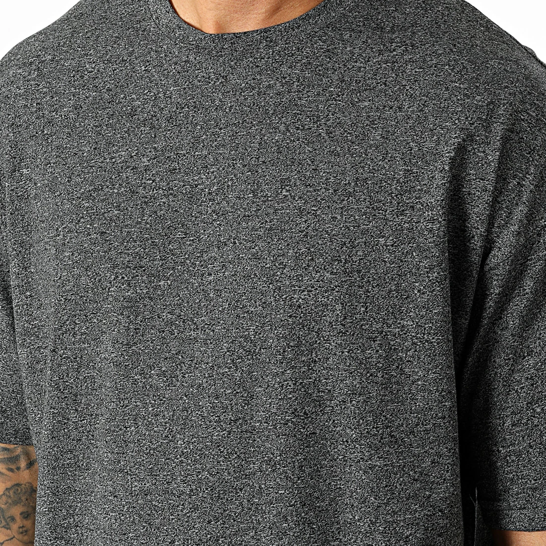 Grosses soldes 🧨 Lot de 2 Tee 👕 Shirts Oversize Large 2681 Noir Gris Anthracite Chiné de LBO 🥰 4 Grosses soldes 🧨 Lot de 2 Tee 👕 Shirts Oversize Large 2681 Noir Gris Anthracite Chiné de LBO 🥰 – Image 2