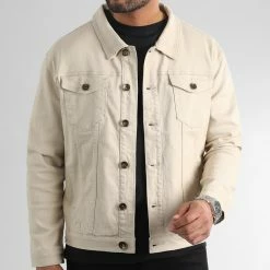 Budget 🛒 Veste Jean Oversize Large 0089 Denim Beige de LBO ✔️ -France LBO Soldes Boutique lbo 330055 LBO 1070318 0089 20221116T112857 03