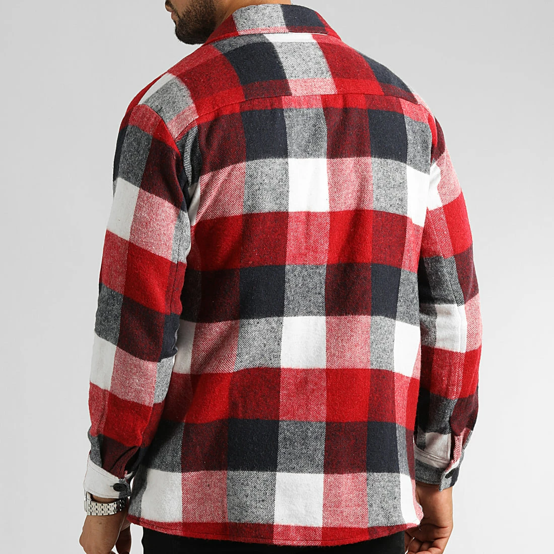 Budget 🛒 Surchemise A Carreaux 2705 Rouge Bleu Marine Blanc de LBO ⌛ 6 Budget 🛒 Surchemise A Carreaux 2705 Rouge Bleu Marine Blanc de LBO ⌛ – Image 4