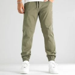 Meilleur prix 🌟 Jogger Pant Regular Fit 2466 Vert Khaki de LBO 🎁 -France LBO Soldes Boutique lbo 330625 SHALBO 2466 20221014T081530 04
