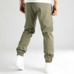 Meilleur prix 🌟 Jogger Pant Regular Fit 2466 Vert Khaki de LBO 🎁 -France LBO Soldes Boutique lbo 330625 SHALBO 2466 20221014T081539 05