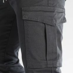 Sortie 😉 Pantalon Cargo Regular Fit 2714 Gris Anthracite de LBO 🥰 -France LBO Soldes Boutique lbo 330634 SHALBO 2714 20220920T154505 02