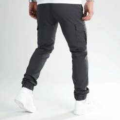 Sortie 😉 Pantalon Cargo Regular Fit 2714 Gris Anthracite de LBO 🥰 -France LBO Soldes Boutique lbo 330634 SHALBO 2714 20220920T154508 04