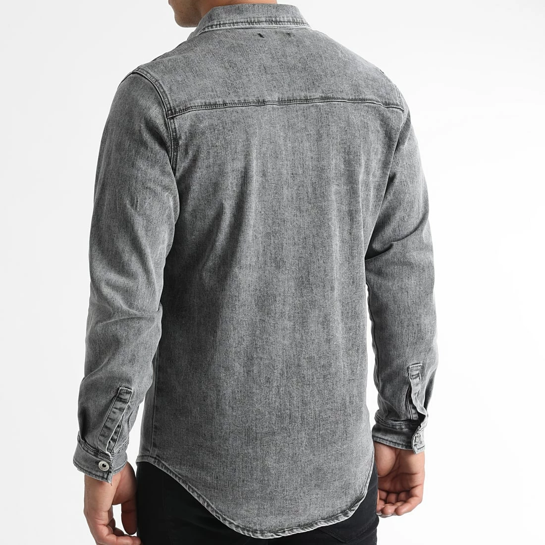 Top 10 🧨 Surchemise en Jean 0092 Denim Gris de LBO ✨ 6 Top 10 🧨 Surchemise en Jean 0092 Denim Gris de LBO ✨ – Image 4