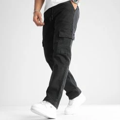 Remise 🔔 Pantalon Cargo Large Avec Poches 0128 Noir de LBO ✔️ -France LBO Soldes Boutique lbo 331040 LBO 1070318 0128 20221014T143026 03