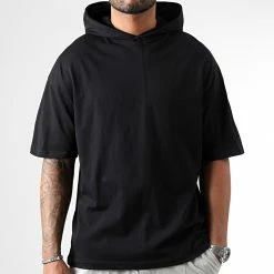 Budget 👏 Tee 👕 Shirt Capuche Oversize Large 2659 Noir de LBO ⭐