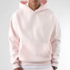 Sortie 🤩 Sweat Capuche Oversize Large Premium 2605 Rose Pale de LBO ✔️