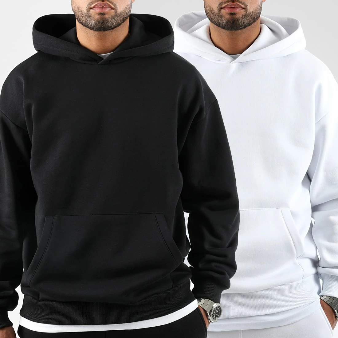 Coupon ⭐ Lot de 2 Sweats Capuche Oversize Premium 2725 Noir Et Blanc de LBO 😉 3 Coupon ⭐ Lot de 2 Sweats Capuche Oversize Premium 2725 Noir Et Blanc de LBO 😉