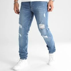 Grosses soldes 👍 Jean Regular Fit Avec Destroy 2499 Bleu Denim de LBO 🛒