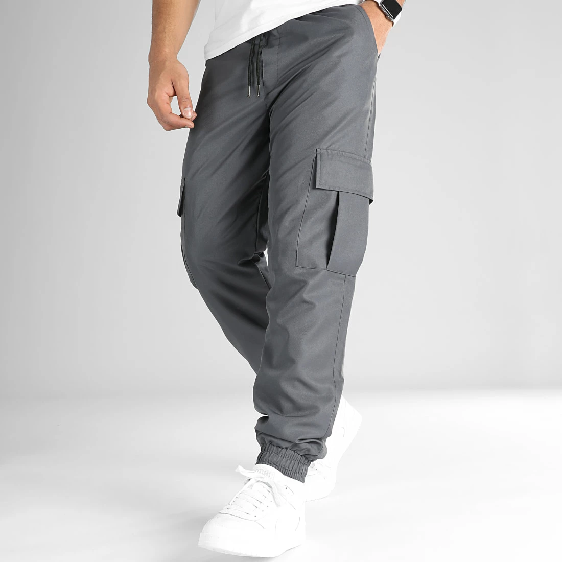 Remise 👏 Pantalon Jogging Diamant Avec Poche Cargo 0213 Gris de LBO 😉 4 Remise 👏 Pantalon Jogging Diamant Avec Poche Cargo 0213 Gris de LBO 😉 – Image 2