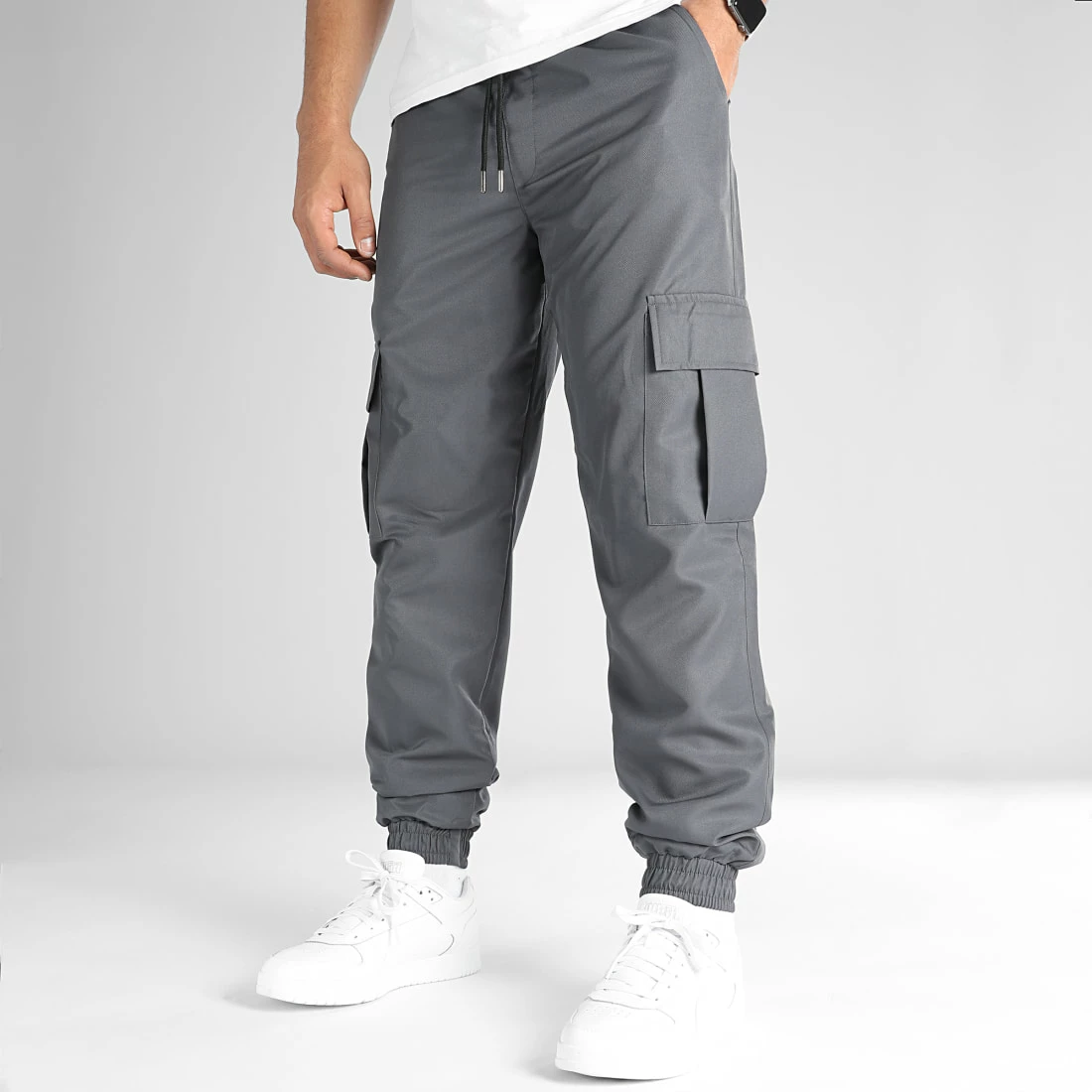Remise 👏 Pantalon Jogging Diamant Avec Poche Cargo 0213 Gris de LBO 😉 3 Remise 👏 Pantalon Jogging Diamant Avec Poche Cargo 0213 Gris de LBO 😉