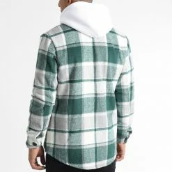 Meilleure affaire 😍 Surchemise A Carreaux 0135 Vert Blanc de LBO 👏 -France LBO Soldes Boutique lbo 334037 LBO 1070318 0135 20221007T153533 04