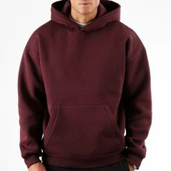Meilleure vente ✔️ Sweat Capuche Oversize Large Premium 2755 Bordeaux de LBO 🔥